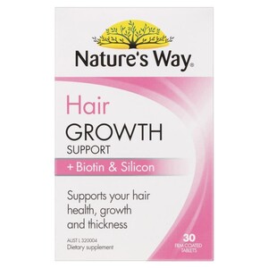 [PRE-ORDER] STRAIGHT FROM AUSTRALIA - Nature's Way Hair Growth Support + Biotin & Silicon 30 Tablets